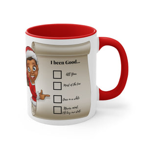Coffee Mug, 11oz Checklist Accent