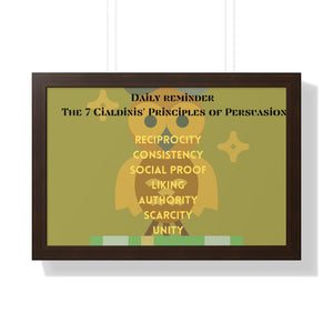 Framed Horizontal Poster 7 Principles of Persuasion