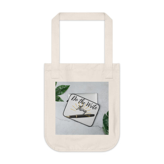 Organic Canvas Tote Bag