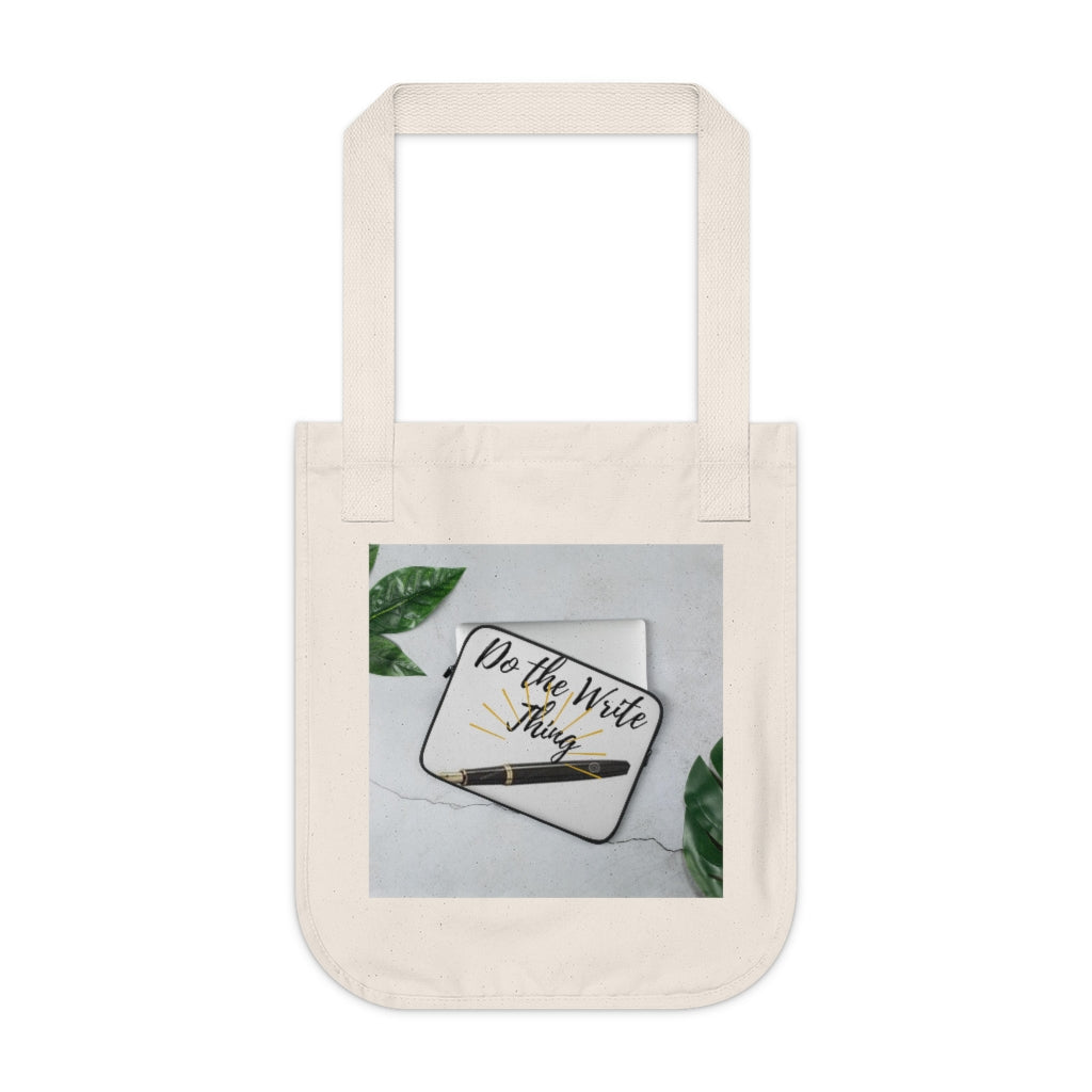 Organic Canvas Tote Bag