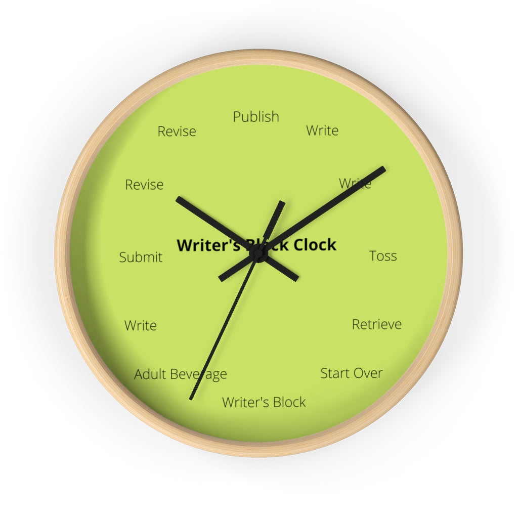 The Writer's Block Collection Wall clock