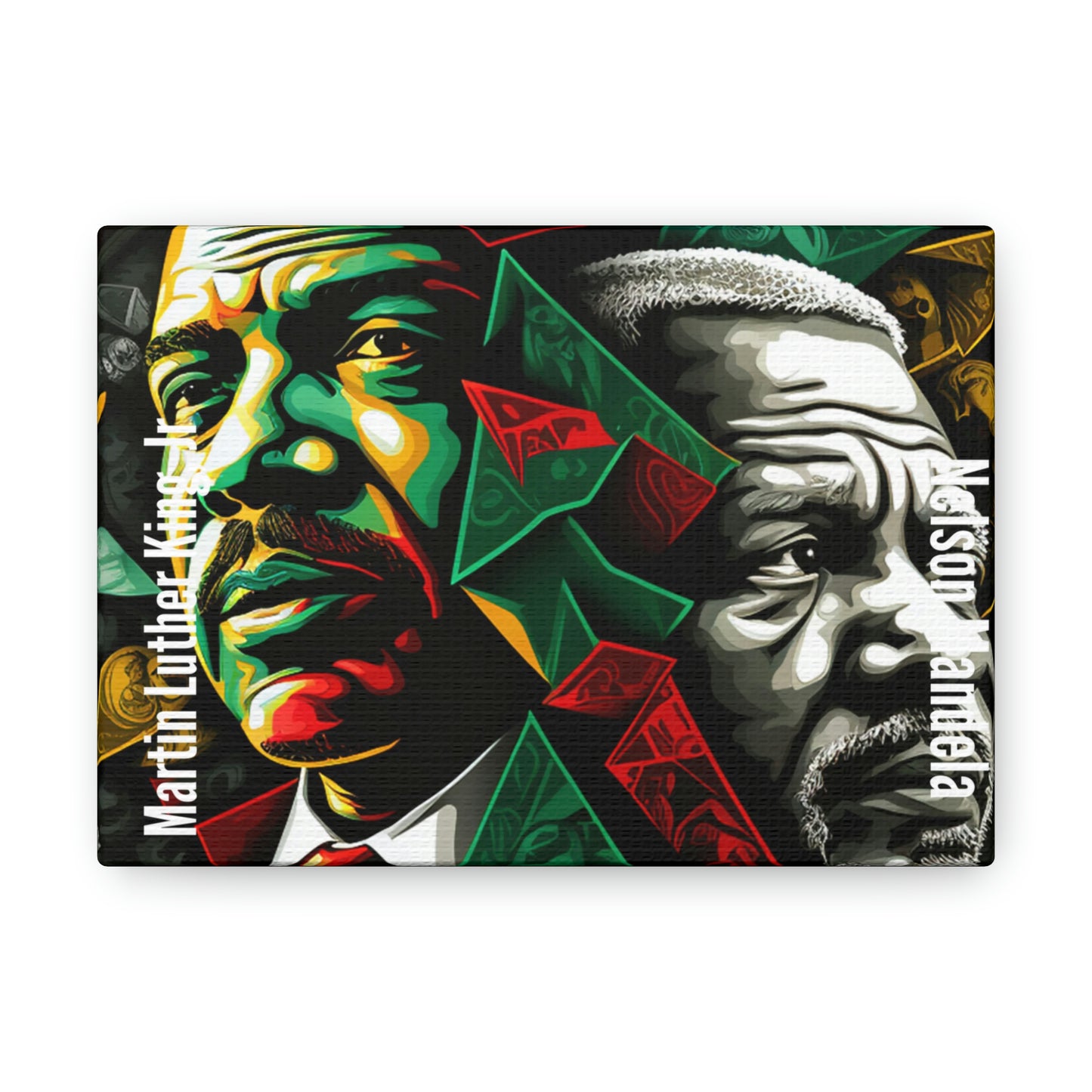 Martin Luther King Jr. and Nelson Mandela Canvas Gallery Wrap