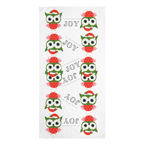 Holiday Owl Standard Towel