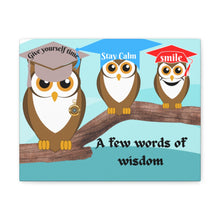 Load image into Gallery viewer, Owl&#39;s Few words of Wisdom Canvas Gallery Wraps
