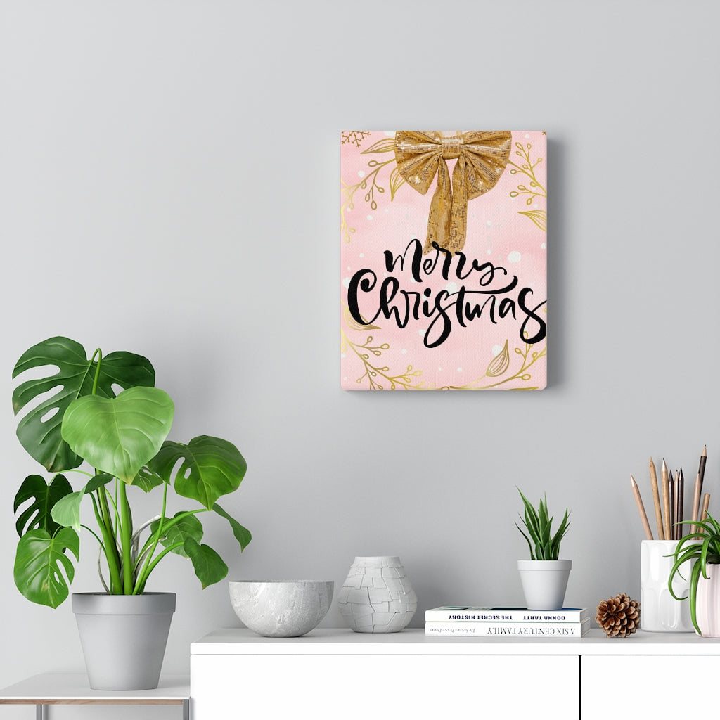 Merry Christmas Wreath Canvas Gallery Wraps