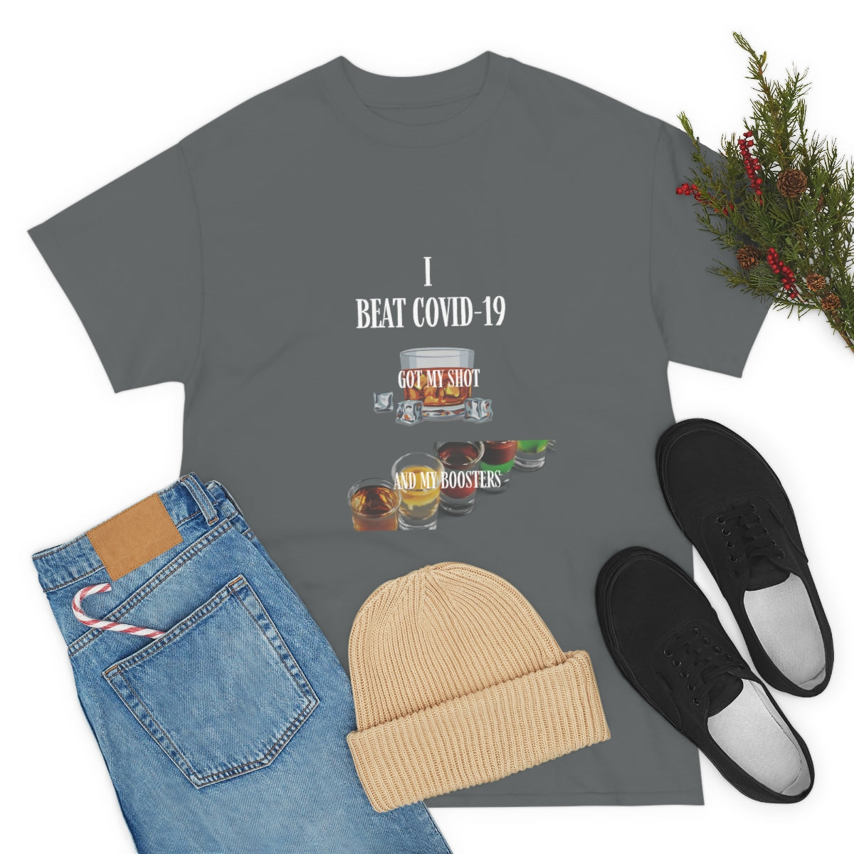 Unisex Heavy Cotton Tee Funny COVID-19 T-Shirt