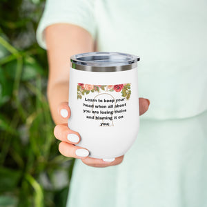 Rudyard Kipling "If" 12oz Insulated Wine Tumbler