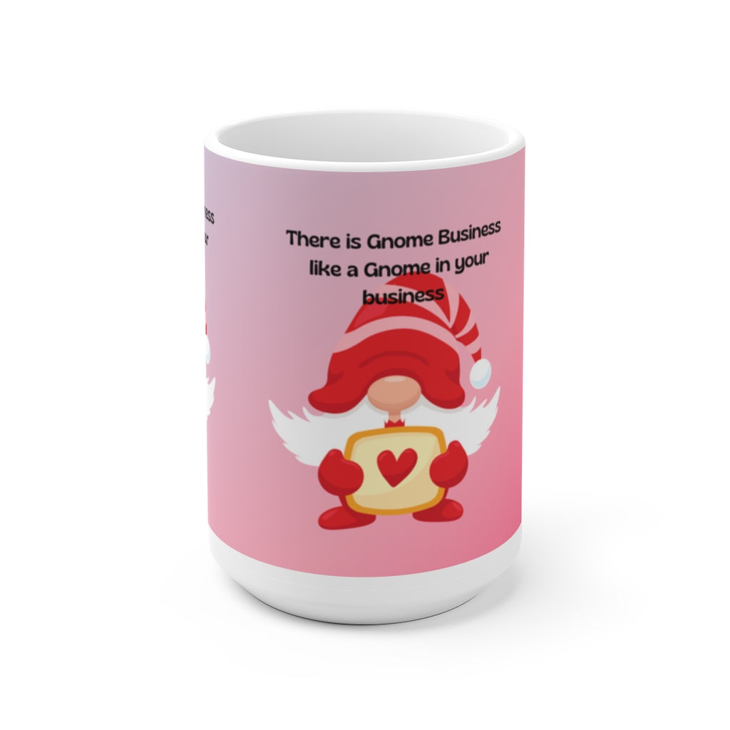Gnome White Ceramic Mug