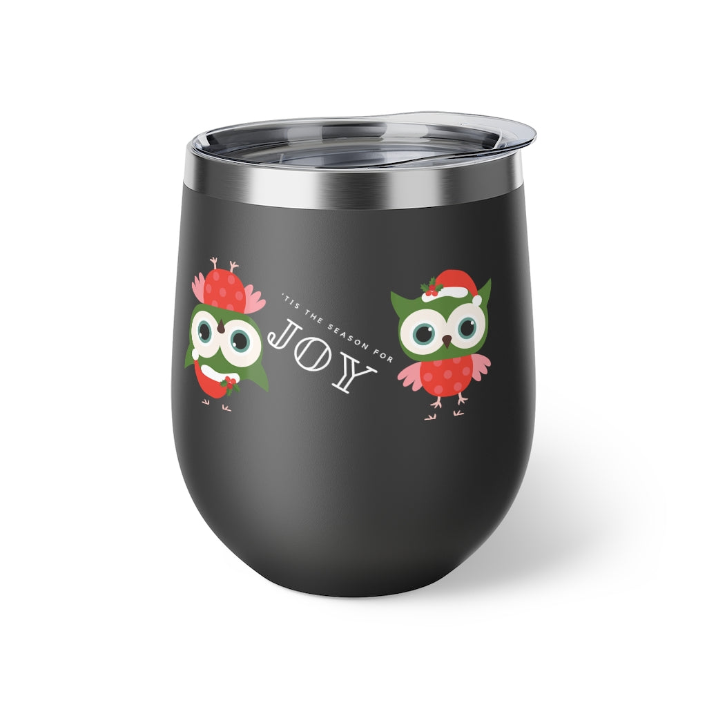 Holiday Owl Insulated Cup