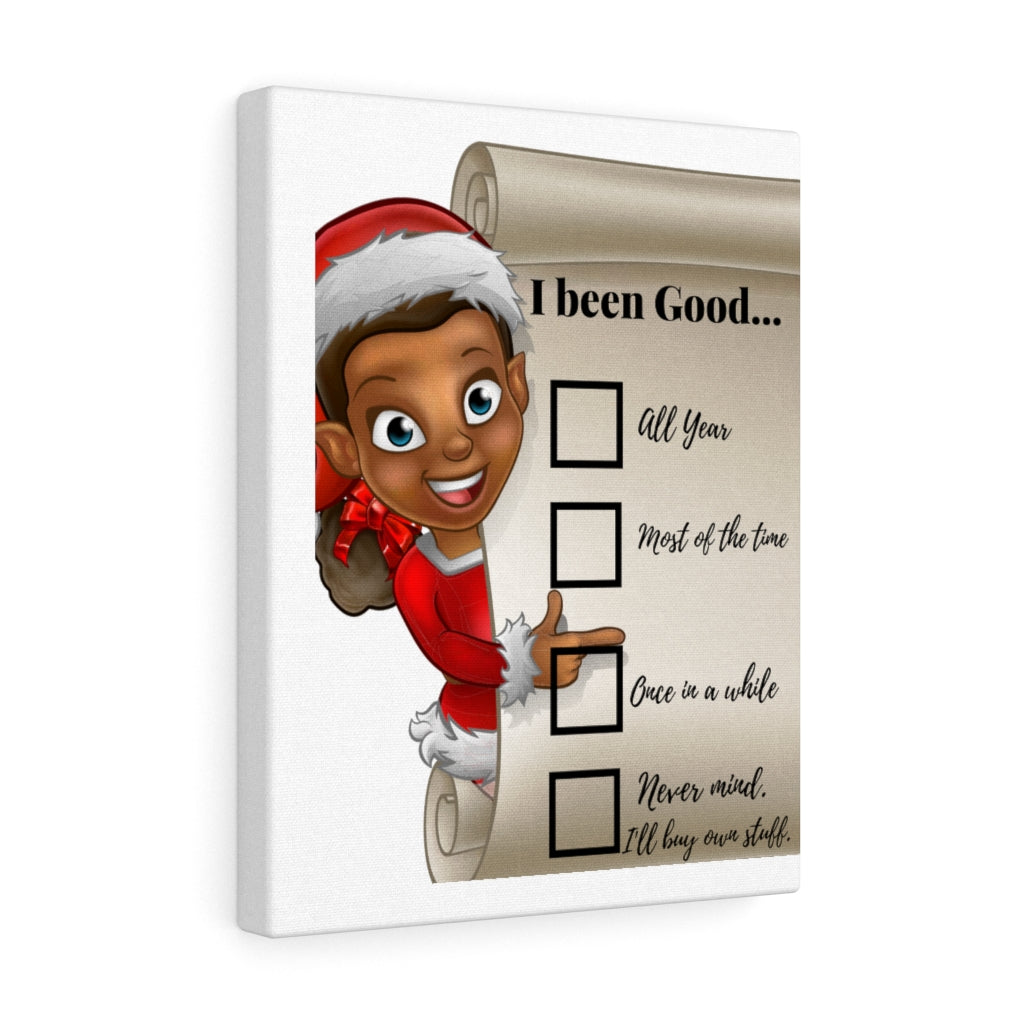 Canvas Gallery Wraps Santa's Naughty List