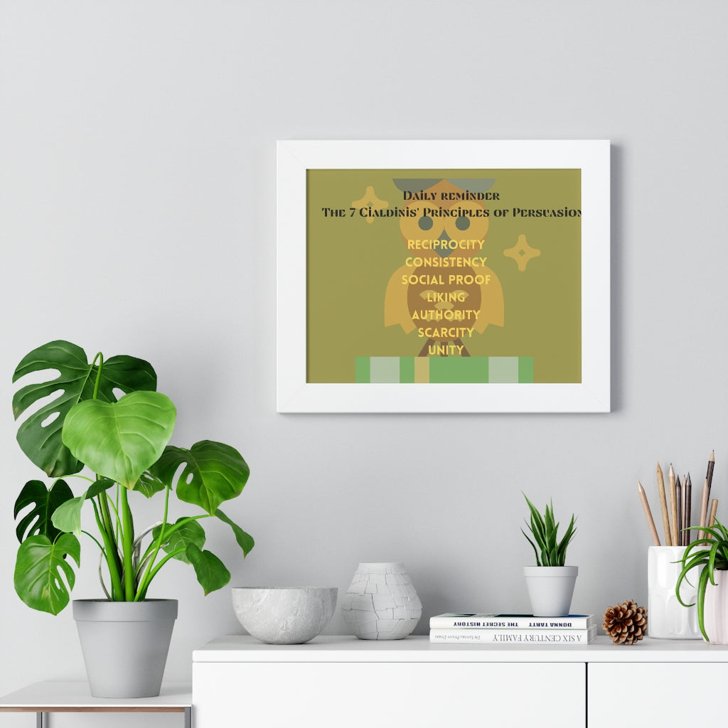 Framed Horizontal Poster 7 Principles of Persuasion