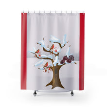 Load image into Gallery viewer, Holiday Cardinal Shower Curtains
