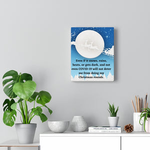 Stretched Canvas Santa Claus' Flight