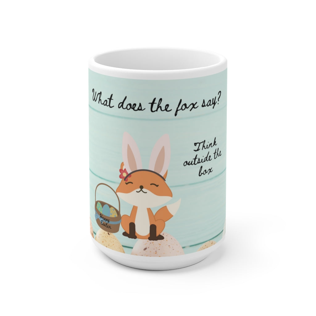 " WHAT DOES THE FOX SAY" Holiday Ceramic Mug (EU)