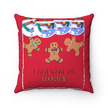 Load image into Gallery viewer, Gingerbread Pillow Red
