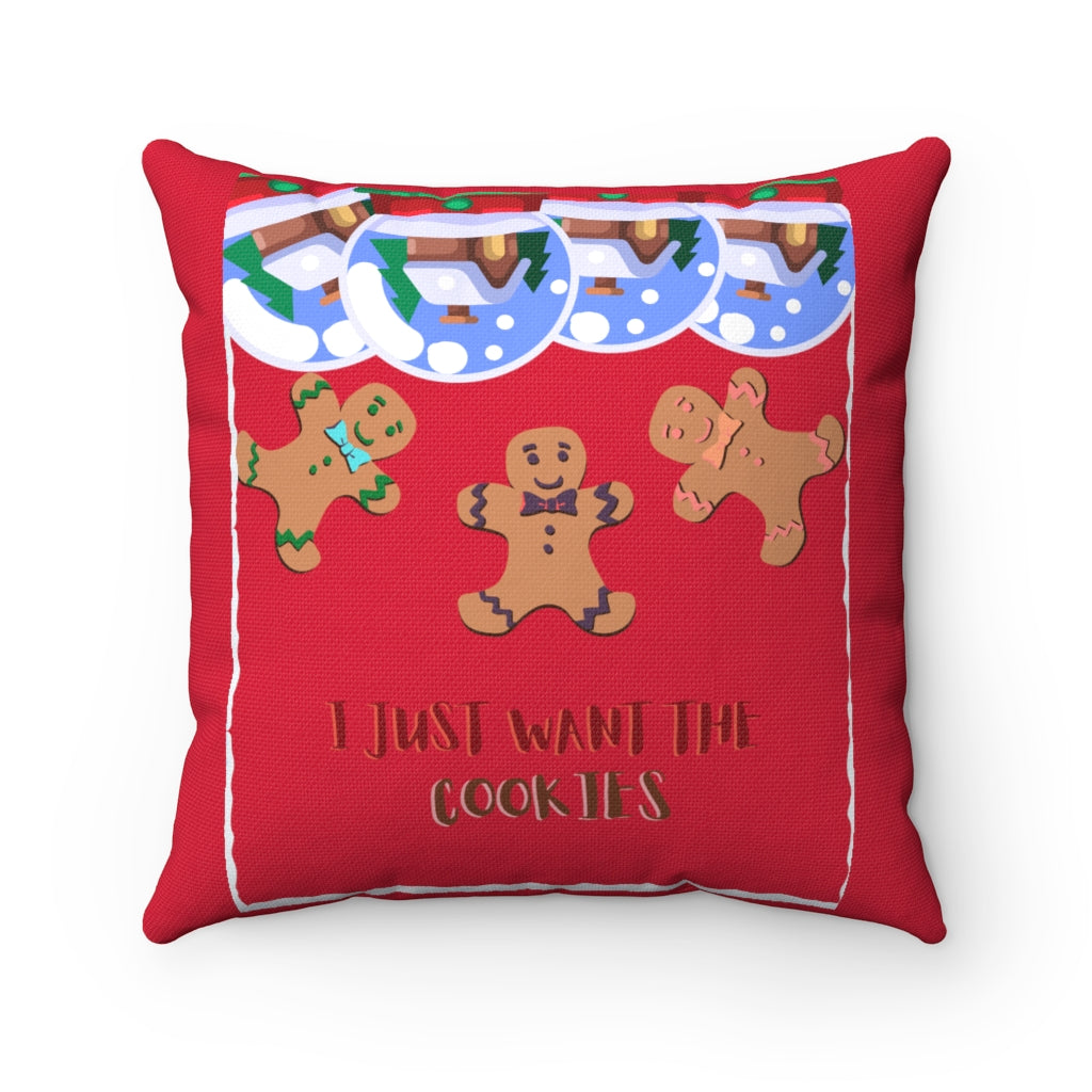 Gingerbread Pillow Red
