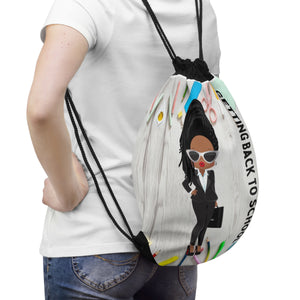 Getting Back to School Drawstring Bag