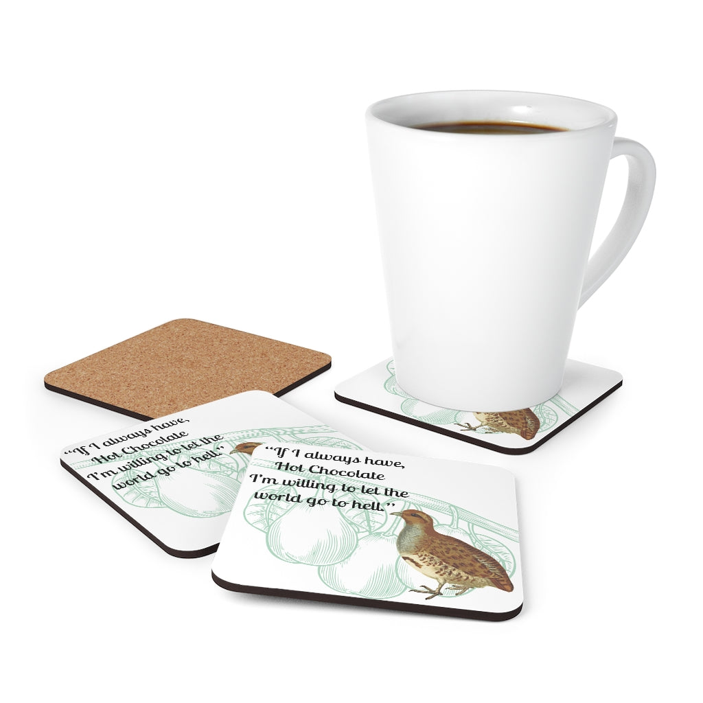 Cork Back Coaster Partridge in a Pear Tree