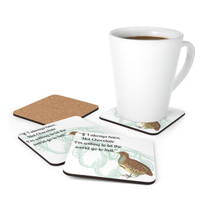 Cork Back Coaster Partridge in a Pear Tree