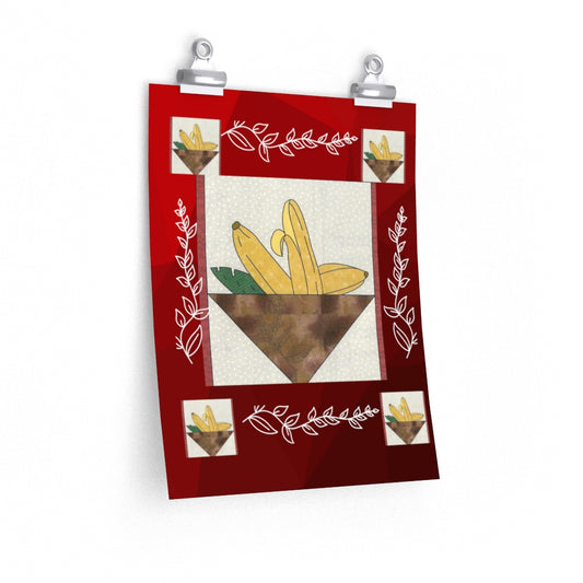 Banana Quilt Premium Matte vertical posters
