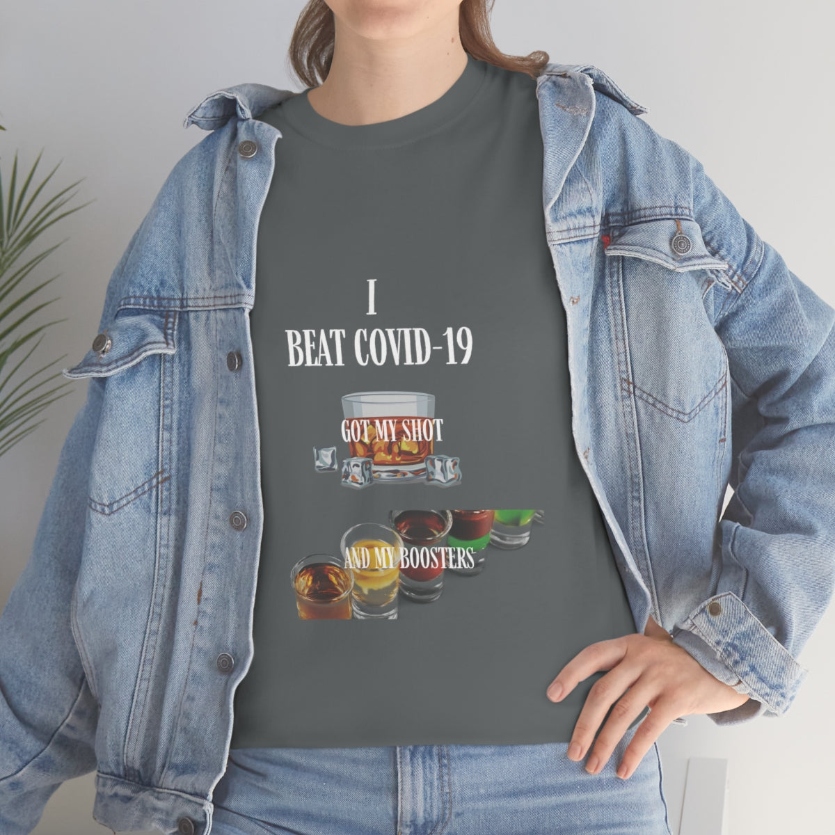 Unisex Heavy Cotton Tee Funny COVID-19 T-Shirt