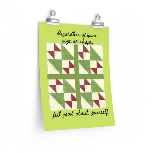 Quilted Shapes Premium Matte vertical posters