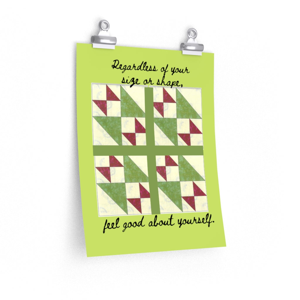 Quilted Shapes Premium Matte vertical posters