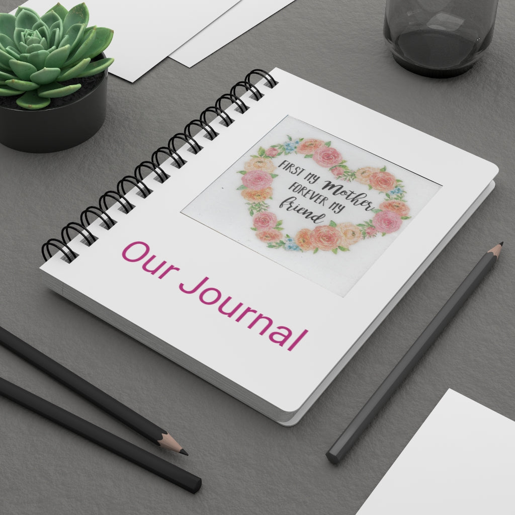 Spiral Bound Journal Our Flower Heart