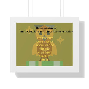Framed Horizontal Poster 7 Principles of Persuasion