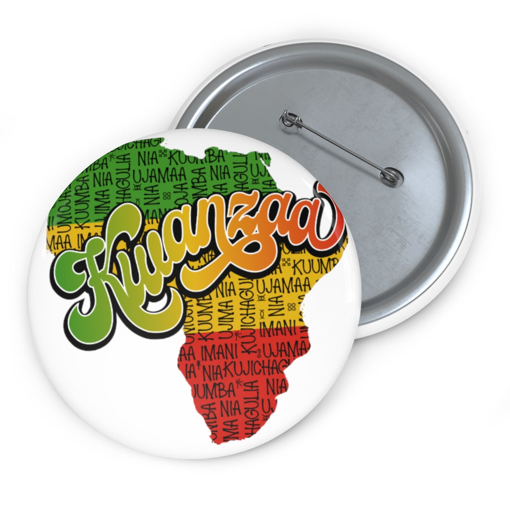 Kwanzaa Custom Pin Buttons