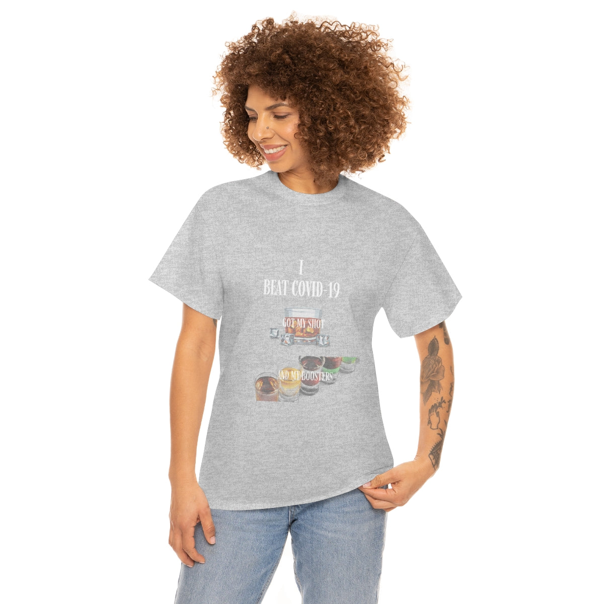 Unisex Heavy Cotton Tee Funny COVID-19 T-Shirt