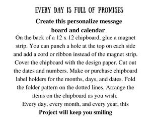 Magnetic Message Board Digital Prints kit