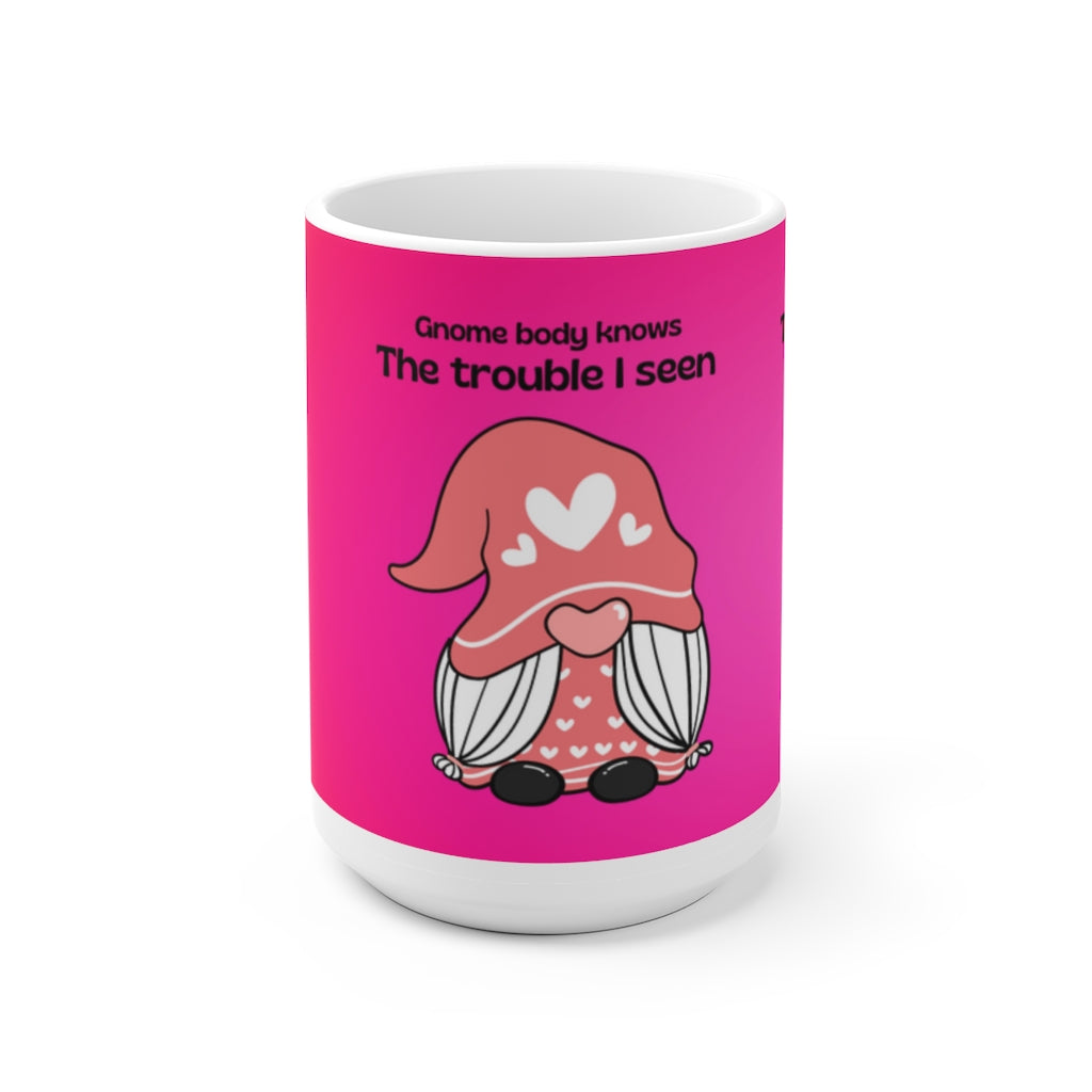 Gnome White Ceramic Mug