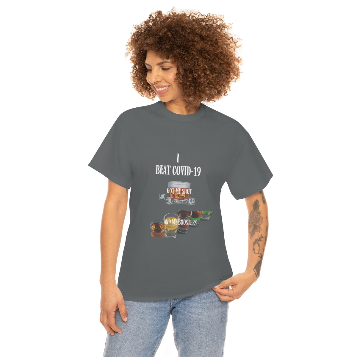 Unisex Heavy Cotton Tee Funny COVID-19 T-Shirt