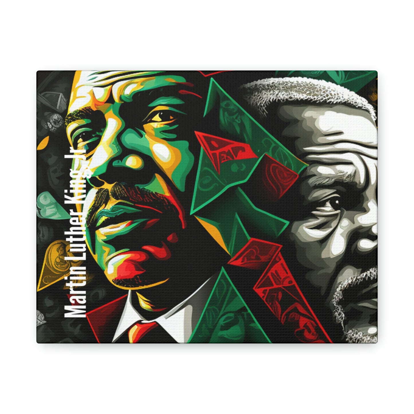 Martin Luther King Jr. and Nelson Mandela Canvas Gallery Wrap