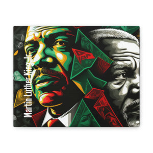 Martin Luther King Jr. and Nelson Mandela Canvas Gallery Wrap