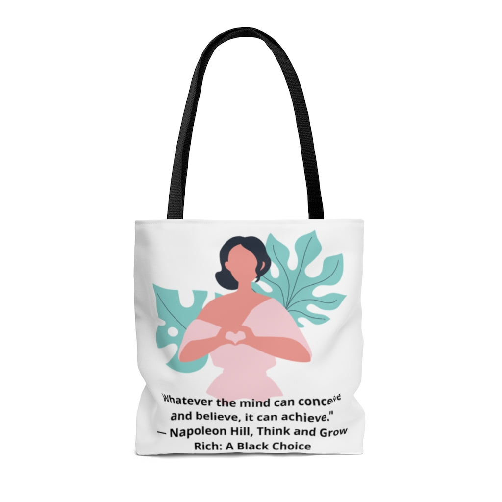 Your Mind Can Achieve AOP Tote Bag