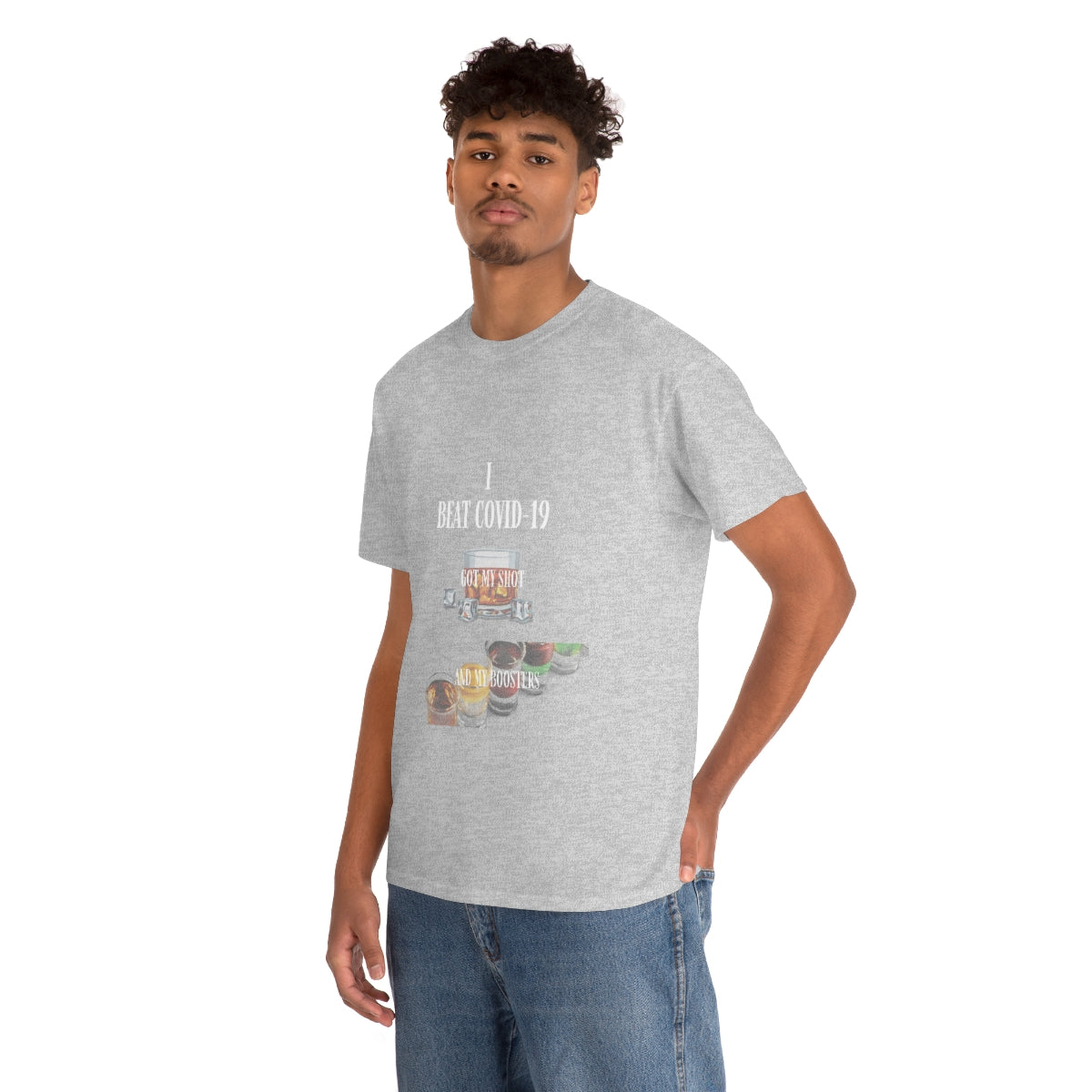 Unisex Heavy Cotton Tee Funny COVID-19 T-Shirt