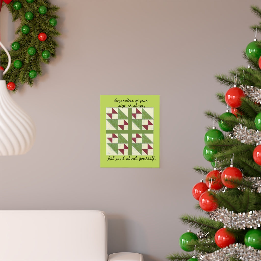 Quilted Shapes Premium Matte vertical posters