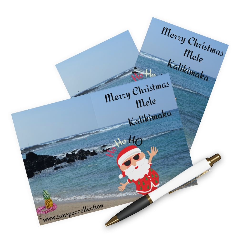 Greeting Cards (5 Pack) Mele Kalikimaka Hawaiian