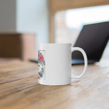 Load image into Gallery viewer, Wreath Ceramic Mug 11oz
