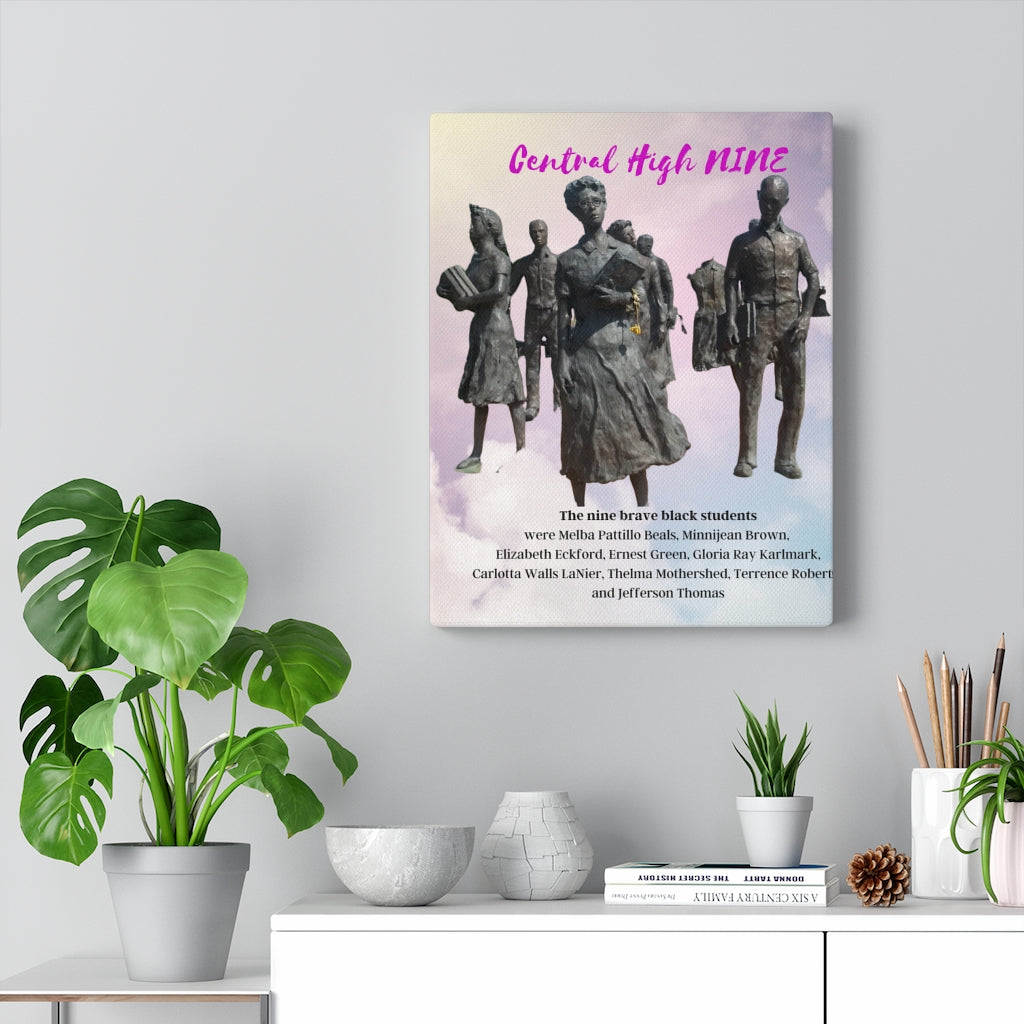Central High Nine Stretched Canvas
