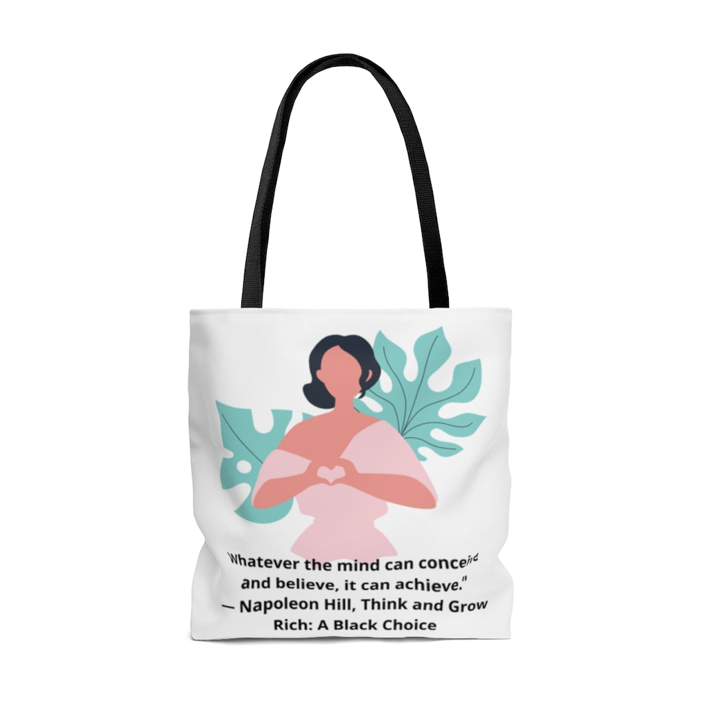 Your Mind Can Achieve AOP Tote Bag