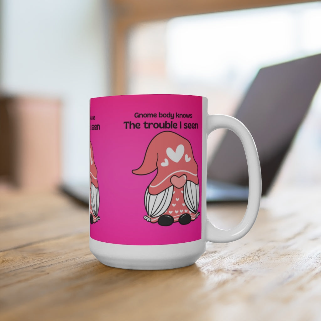 Gnome White Ceramic Mug