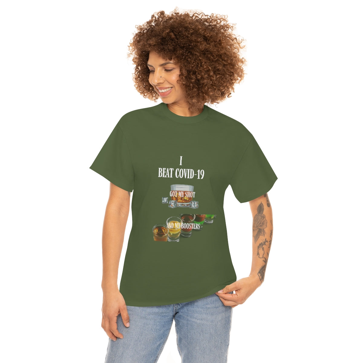 Unisex Heavy Cotton Tee Funny COVID-19 T-Shirt