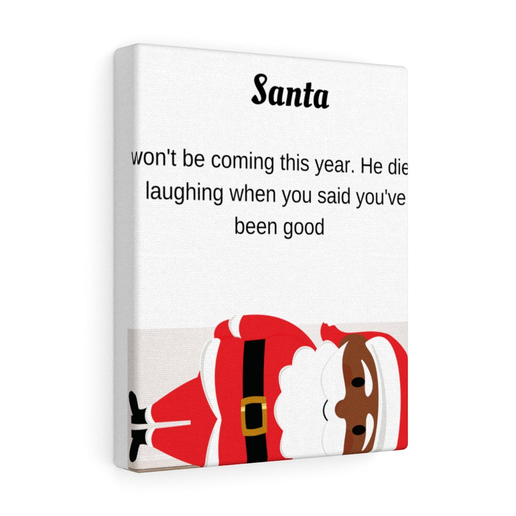 Canvas Gallery Wraps Santa Die Laughing