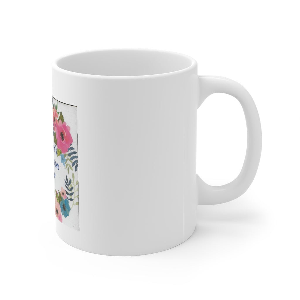 Wreath Ceramic Mug 11oz