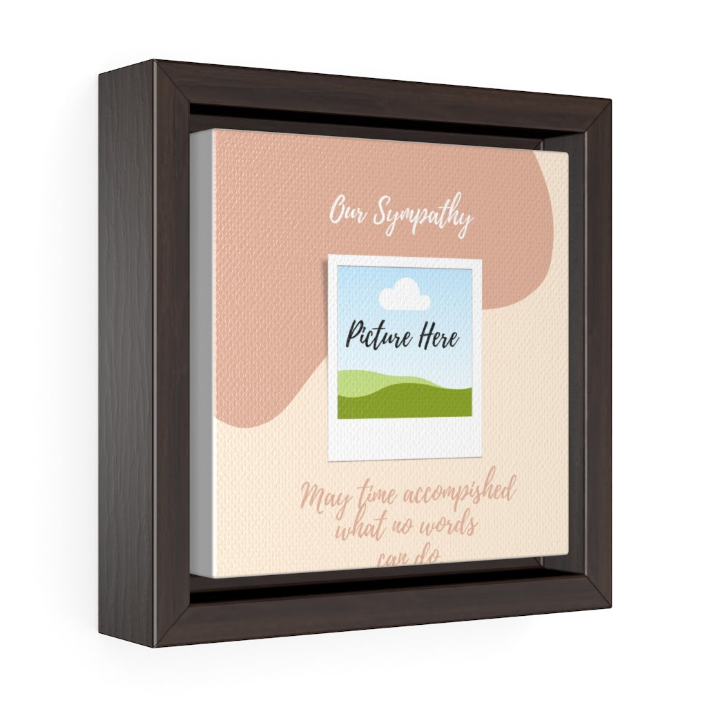 Memorable Picture Square Framed Premium Gallery Wrap Canvas