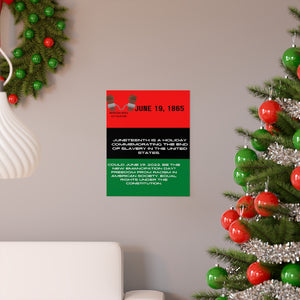 Juneteenth Premium Matte vertical posters