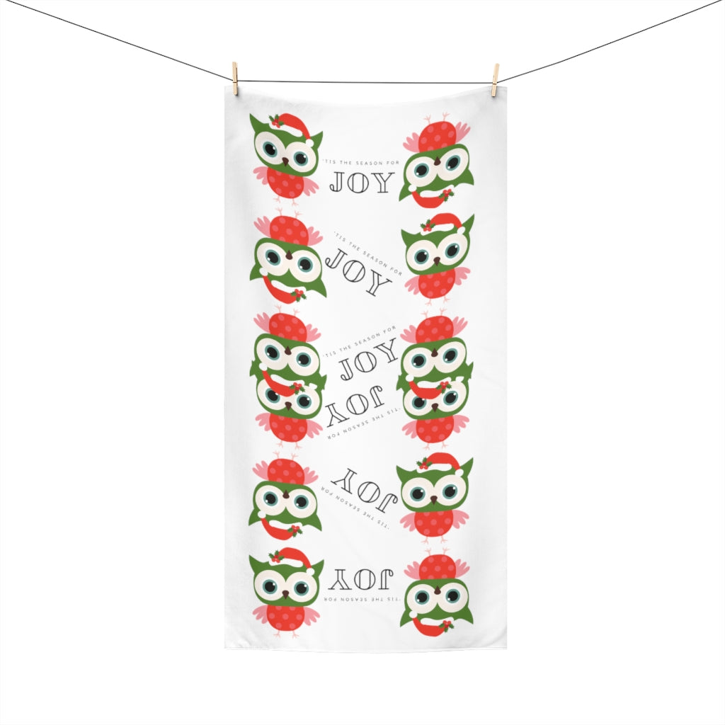 Holiday Owl Standard Towel